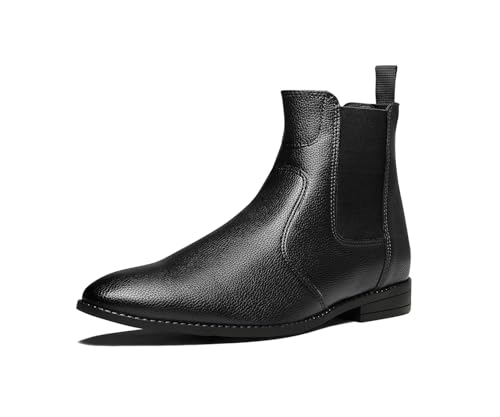 Image of LOUIS STITCH Men's Chelsea Boots | Handcrafted | High Ankle Boot| Comfortable Formal Office & Casual Wear Shoes | Dual Tone Patina Finish LSRGCL