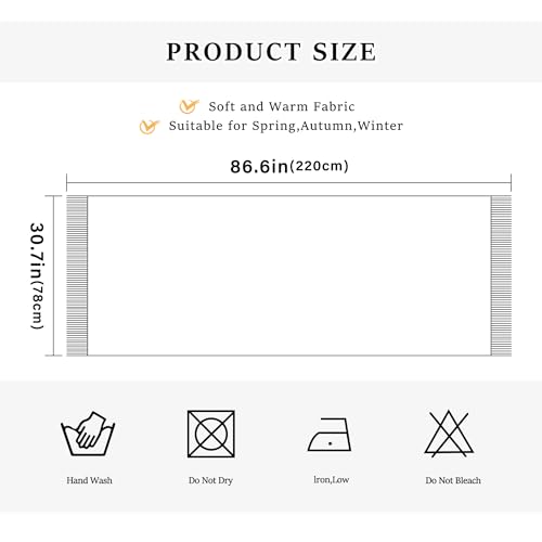 Halloween Vintage Candy Corn Womens Scarf Pashmina Shawl Wraps Large Long Winter Warm Soft Scarfs for Women3