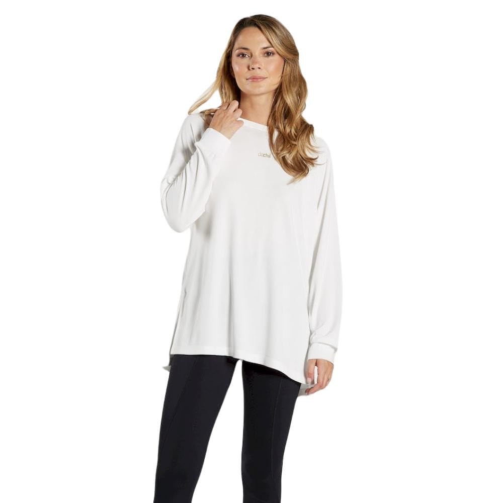 DITCHIL Sudadera Mujer Sin Capucha Hoodie Modelo Deporte y Fitness