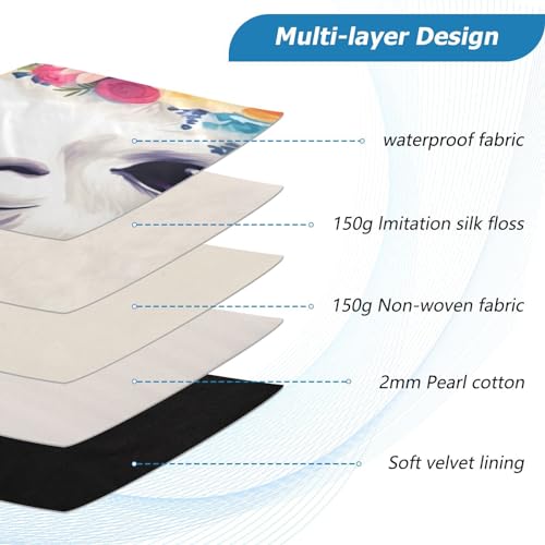 Funda para portátil Floral Llama 13-14 pulgadas miniatura 4