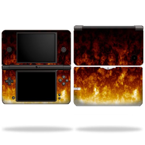 MightySkins Skin Compatible with Nintendo DSi XL wrap Sticker Skins Firestorm