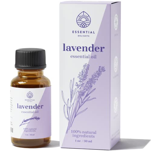 Lavender Essential Oil By Essential Delights - 100% Pure & Certified (1 Oz.) | Pure Grade Distilled Lavender Essential Oil #TOP14