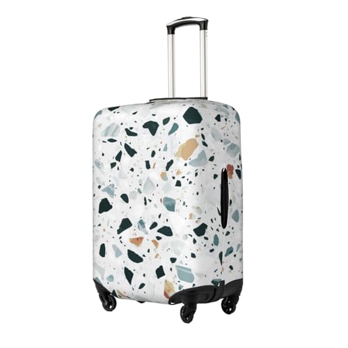 Terrazzo Marble Pastel Print Luggage Suitcase Covers Elastic Washable Luggage Protector Luggage Covers For Suitcase2