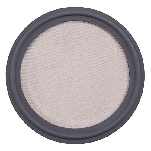 Image of DERNORD 2.5 inch FKM Sanitary Gasket w /Stainless Screen - Tri Clamp Clover (625 Mesh)