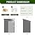 DAUSOLA 5x3 FT Outdoor Storage Shed, Metal Garden Tool Shed with Updated Frame Structure and Lockable Doors, Ideal for Backyard Garden Patio Lawn, Grey
