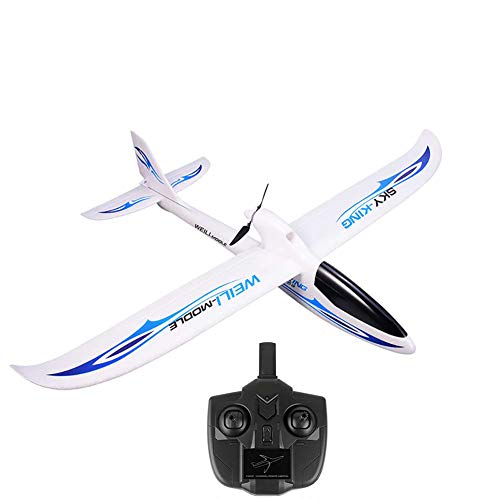 Desert camel RC Planeur Avion, Télécommande Avion pour Adultes et Enfants, téléguidés 2.4GHz Avion avec 6 Axes Gyro stabilisateur,Bleu Cover