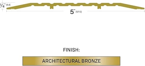 Miniatura 3 de 5 pulgadas de ancho x 14 pulgadas de alto - umbral de puerta de bronce (3545BR) en (48 pulgadas)