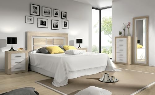 Shiito | Modelo Aspen B - Composición de Dormitorio Cambria-Blanco