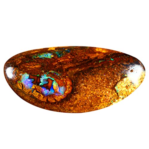 Opale naturelle authentique 9,56 cts : évitez les imitations avec cette pierre boulder