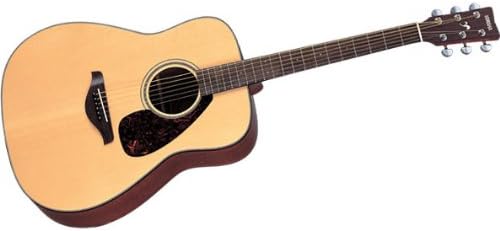 Yamaha FG700S Folk Acoustic Guitar Bundle with Hard Case, Strap, Stand, Tuner, Strings, Picks, Capo, String Winder, and Instructional DVD - Natural