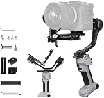 ZHIYUN Crane 4E [Appareil photo Gimbal, portatif 3 Stabilisateur Axis Gimbal pour appareils photo et DSLR Canon/Nikon/Sony avec trépied Gimbal, tir vertical autochtone, expansion polyvalente, enregistrement vidéo