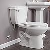 Toilet Connector Water Line Kit with 12 Length Long 3/8 COMP x 7/8 BC Toilet Connector Hose, 1/2 inch NOM Inlet x 3/8 inch OD Compression Outlet Angle Shut Off and Escutcheon Plate