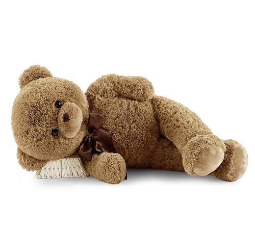 YunNasi Riesen Teddybär XXL 90cm Plüschbär groß Kuscheltier Stofftier,Braun