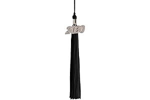 2020 Tassel Graduation Black with Silver Charm: Commemorate Your Success