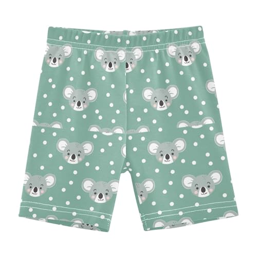 Girls Shorts Cute Koala Green Under Dress Girl Bike Cartwheel Shorts Dance Short