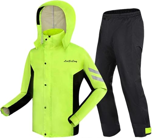 Conjunto De Chuva Impermeável Para Homens E Mulheres Jaqueta Impermeável & Calças Raioat Unissex Jaq