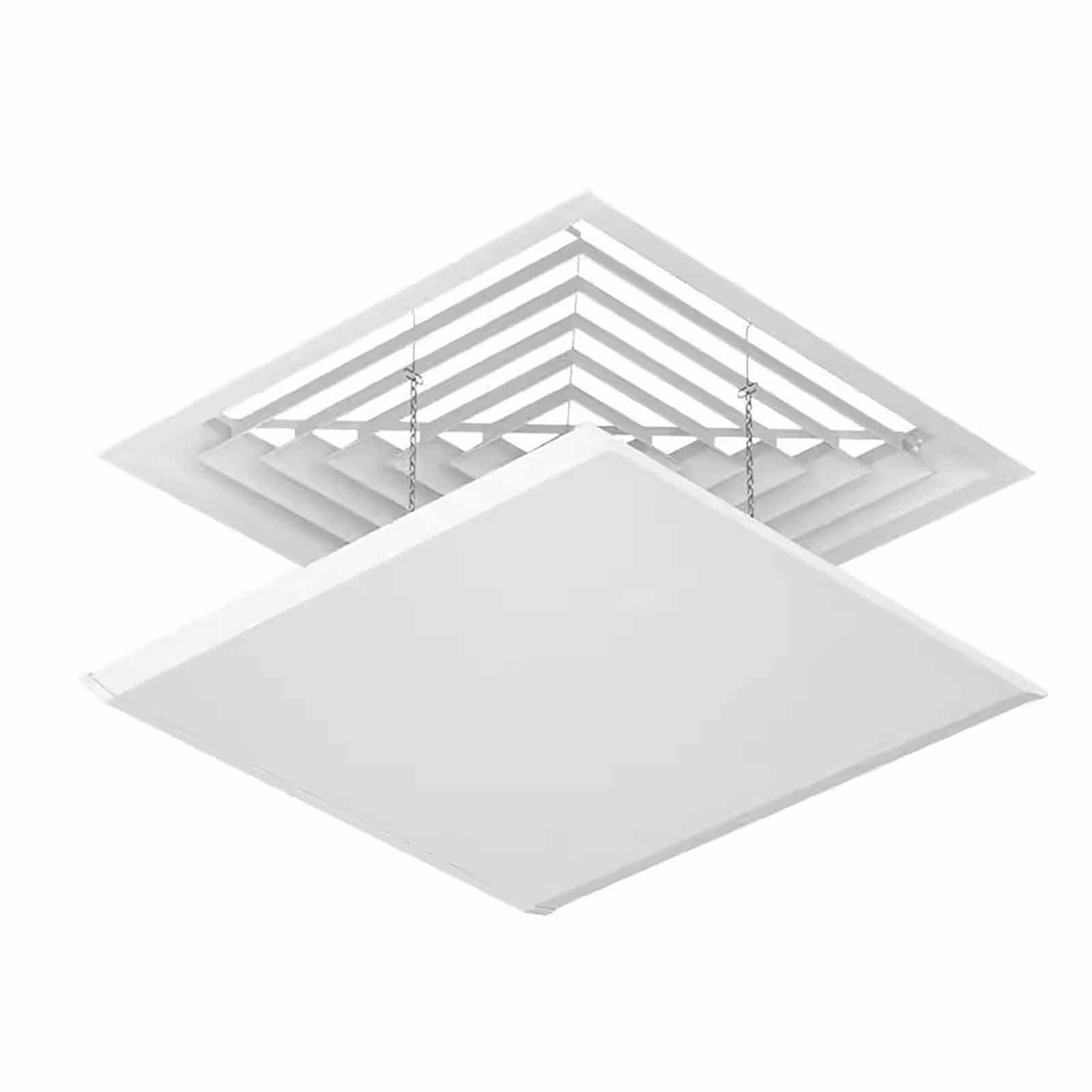 Deflettore per condizionatore d'Aria a soffitto, deviatore del Vento per sistemi di climatizzazione centralizzati, Facile Installazione per Il Controllo climatico di casa e Ufficio.