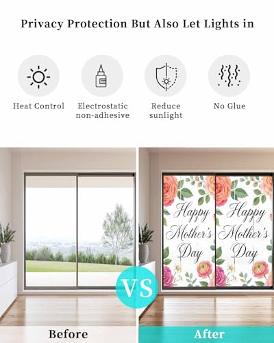 Película adhesiva decorativa para ventana 17.7" x 39.3" miniatura 4