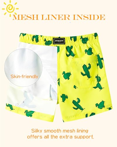 Image of SURF CUZ Surfcuz Little Boys Swim Trunks UPF 50+ Toddler Beach Shorts Swimsuit Kids Quick Dry Swimwear