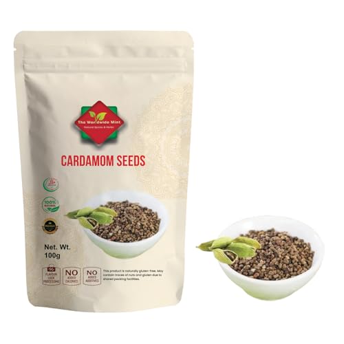 Cardamom Seeds (100g/3.52oz) | Green Cardamom Seeds | 100% Natural | Premium Quality | Authentic | No Additives