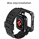 SPGUARD Armband Kompatibel mit Apple Watch 45/44mm iWatch Series 9/8/7/6/SE/5/4 Armband, Edelstahl Metall Rugged Hülle Schutzhülle mit Ersatzarmband Stoßfest TPU Sport Wassserdicht Armbänder(Grey)