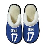 [YUEGOSAU] 大谷翔平 スリッパ 室内 ルームシューズ 冬 ボア 洗える 滑り止め 起毛 暖かい 歩きやすい メンズ レディース おしゃれ キャラクター