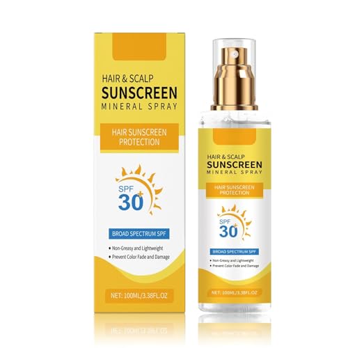 Hair & Scalp Sunscreen Spray SPF 30 Non-Greasy -...