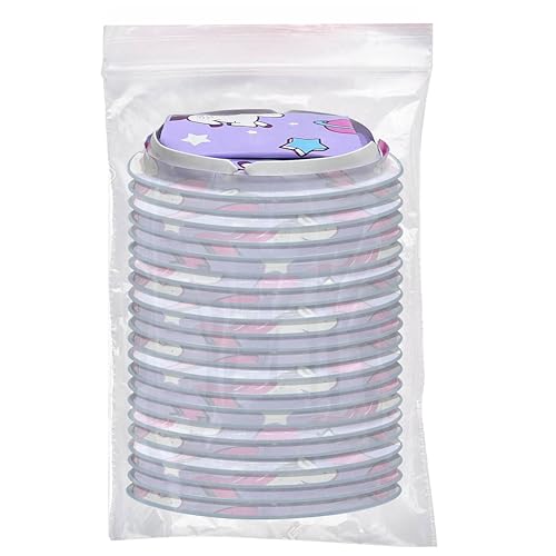 Image of MP MOZZPAK Vomit Bags Disposable 35 Pack - 1000ml Emesis Bags, Leak-Proof Barf Bag, Travel Friendly Puke & Nausea Bag for Motion Sickness, Medical Grade Throw up Relief for Car (35pk - Unicorn Style)