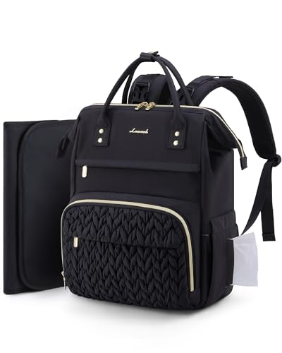 LOVEVOOK Diaper Bag Backpack, Baby Bag with Changing Station for Moms & Dads, Large Waterproof Mommy bag with Stroller Buckles, Travel Essential Baby...