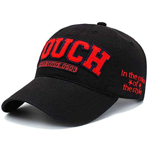 sdssup Gorra de béisbol de Moda con diseño Curvo de cúpula Curva Bordada Marea Negra Ajustable