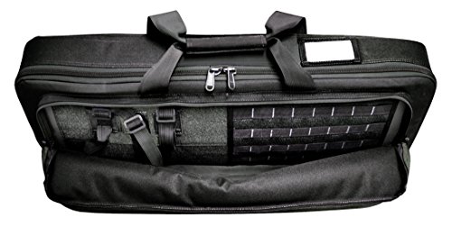 Explorer Mojo Tactical Rifle Case – AR15 Case with Pockets for Magazines, Pistols, Rifle Accessories, Police & Military Gear – Backpack or Shoulder Gun Carrying Bag for Paintball, Airsoft, More, Black - Thumbnail 7