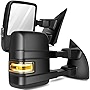 ANPART Towing Mirrors Fit for 2004-2014 For Ford For F-150 Pickup Truck Tow Mirrors With A Pair LH and RH Side Power Regulation with Heating Turn Signal Lamp Puddle Light