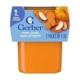 Gerber 2nd Foods Sweet Potato, Apple & Pumpkin Pureed Baby Food, 4 Ounce Tubs, 2 Count (Pack of 8)