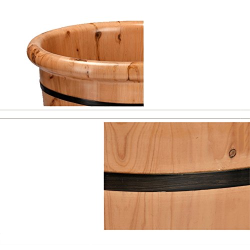 Spa de pies de madera de cedro 35 cm miniatura 6