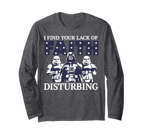 T-shirt Star Wars imprim&eacute; Dark Vador manches longues en coton noir