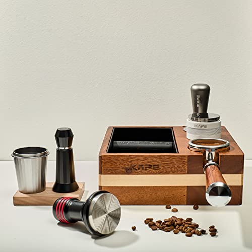 Icofer 58Mm Espresso Tamper Professional Barista Calibrated Coffee Tamper With 30Lbs Spring Loaded, Stainless Steel Flat Base Tamper Compatible With Espresso Machine Rancilio,Gaggia Portafilter #TOP4