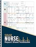 SBAR Nurse Report Sheet Notebook: Med-Surg Nurse Brain ICU Report Sheet for Nurse RN Nursing Report Sheet, Detailed versions