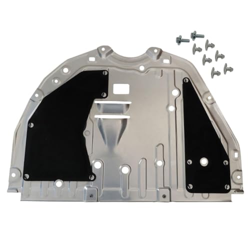 Image of SecosAutoparts Engine Splash Shield 74111-T20-A00 Fit for Honda Civic 2022 2023 - Steel Under Car Cover Guard Replaces 74111T20A0 74113-T20-A00 | Steel engine splash shield 74111-T20-A00 Fit for 2022-2023 Honda Civic