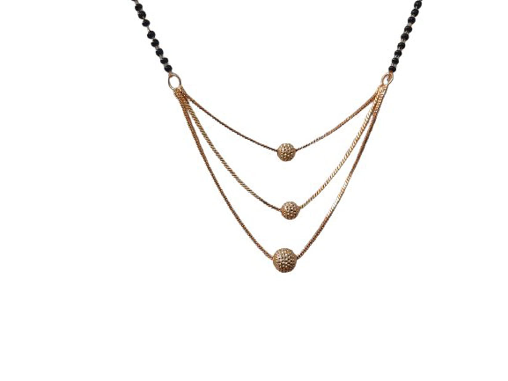 See full amazon price history chart for AKSH ENTERPRISES Three Layer Ball with Black Beads Gold Plated Mangalsutra for Women | Modern Short Style AKSH ENTERPRISES Three Layer Ball with Black Beads Gold Plated Mangalsutra for Women | Modern Short Style (B09K5S7Y4K) Amazon Price History, Amazon Price Tracker
