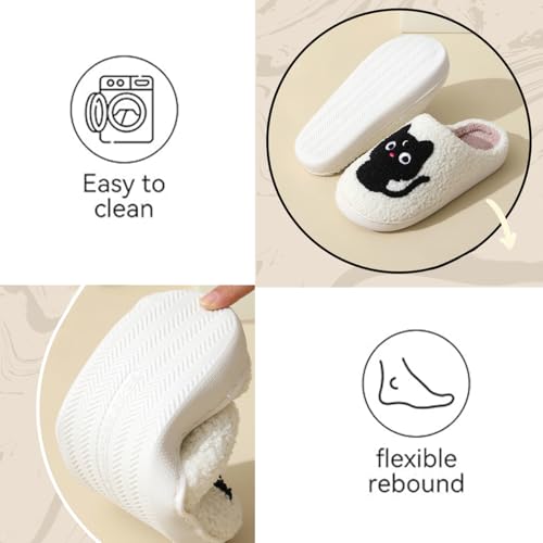 Fashion Cat Slippers Mushroom Cherry Slippers Strawberry Slippers Heart Love Slippers Cowboy Hat Boots Slippers Vintage Memory Foam Comfortable Warm Plush Anti-slip Slippers Slippers for Women's Men's Household Shoes Cloudy Slide Slippers3