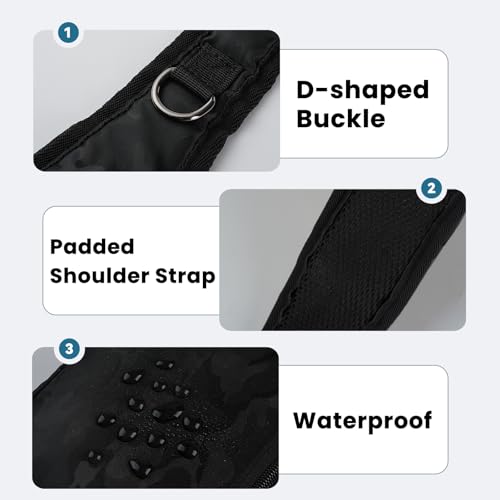 Image of Sling Bag, Crossbody Bag with Zipper Lock, RFID & Water Resistant for Women and Men Small Chest Bag for Travel Casual