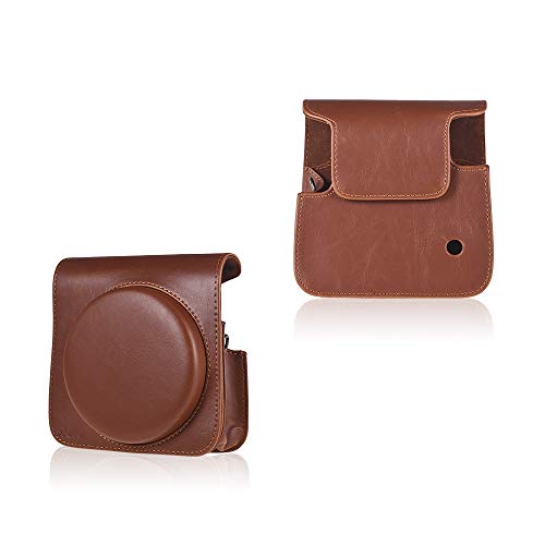 Docooler Andoer Estojo Protetor Bolsa De Couro Pu Com Alça Ajustável Para Fujifilm Instax Quadrado S