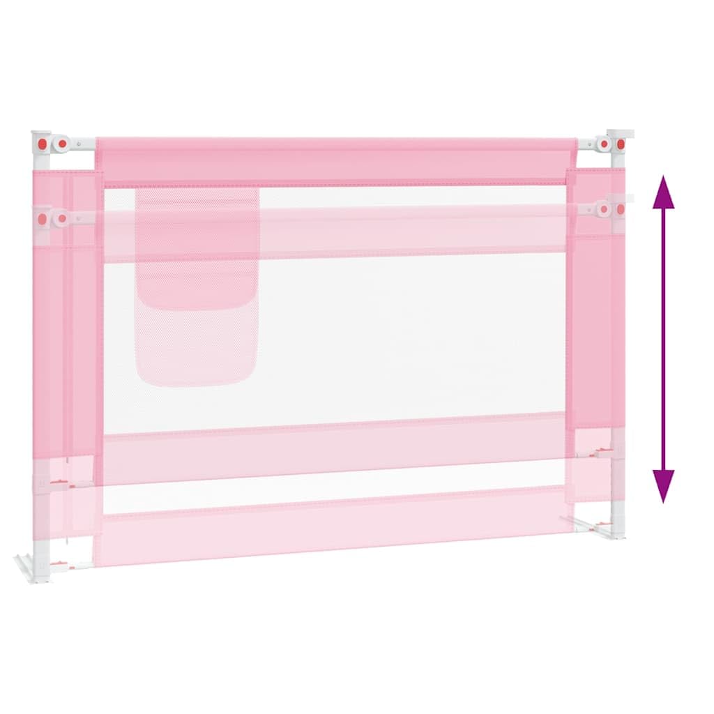 Barrera protectora para cama infantil, 100 x 25 cm, tela con altura ajustable, protección anticaídas y protección lateral para cuna, barrera de cama para seguridad del bebé en el dormitorio y