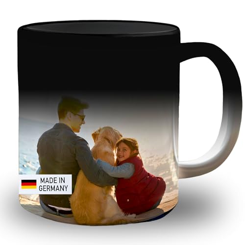 hoppala Zaubertasse mit eigenem Foto Keramik - Personalisierte Tasse mit Bild Magic Mug Motivtasse Tasse mit foto Geschenktasse Sublimationstassen