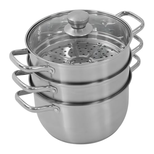 20cm Dampfgarer 1.2L Dampfgarer Topf Dampftopf 3 Etagen Dampfgartopf Dampfkocher Dampftopf Mit Glasabdeckung Geeignet für alle Herdarten 20cm Dampfgarer 1.2L Dampfgarer Topf Dampftopf 3 Etagen Dampfgartopf Dampfkocher Dampftopf Mit Glasabdeckung Geeignet für alle Herdarten