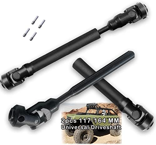 2pcs RC Drive Shaft 117-164mm for 1/10 SCX10，SCX10-II RTR,（117-164mm）