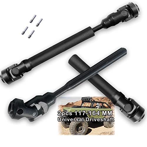 2Pcs Rc Drive Shaft 117-164Mm For 1/10 Scx10，Scx10-Ii Rtr,（117-164Mm） #TOP9