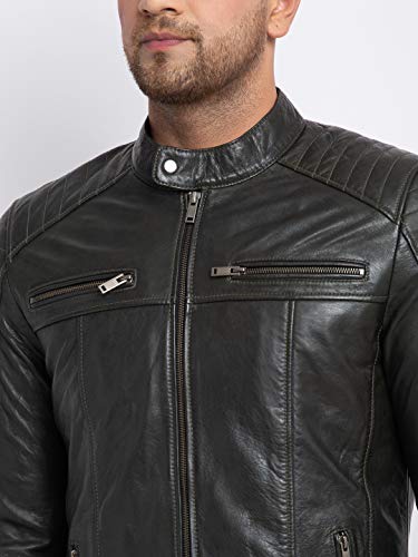 Image of TEAKWOOD LEATHERS Men Leather Jacket