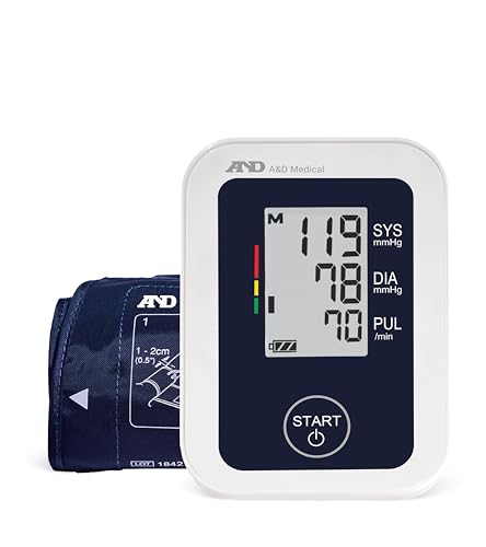 A&D Medical Blood Pressure Monitor for Home Use, UA-651 – Upper Arm Precise BP Machine – Wide Range Cuff (8.6” / 22-42cm), Adults, 4 AA Batteries