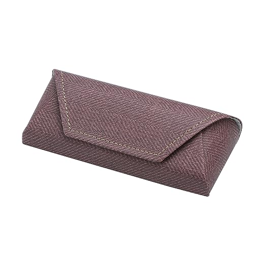 LifeArt Eyeglass Case Hard Shell, Portable Sunglass Case, Fashionable Eyeglass Case for Men and Women, Lightweight (Dark Red)